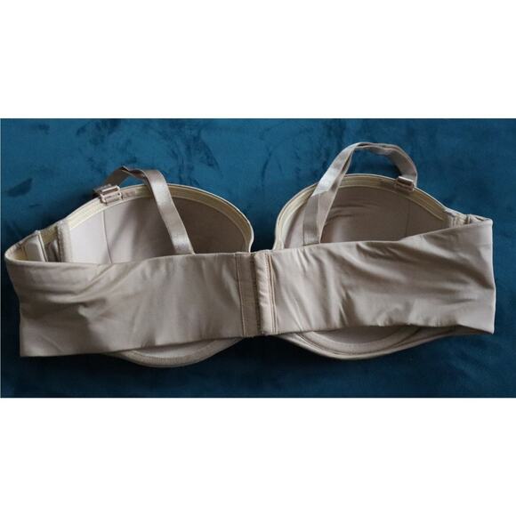 Cacique Lane Bryant Beige Tan Multi-Way Zoned Strapless Bra Size 44C - Picture 2 of 8